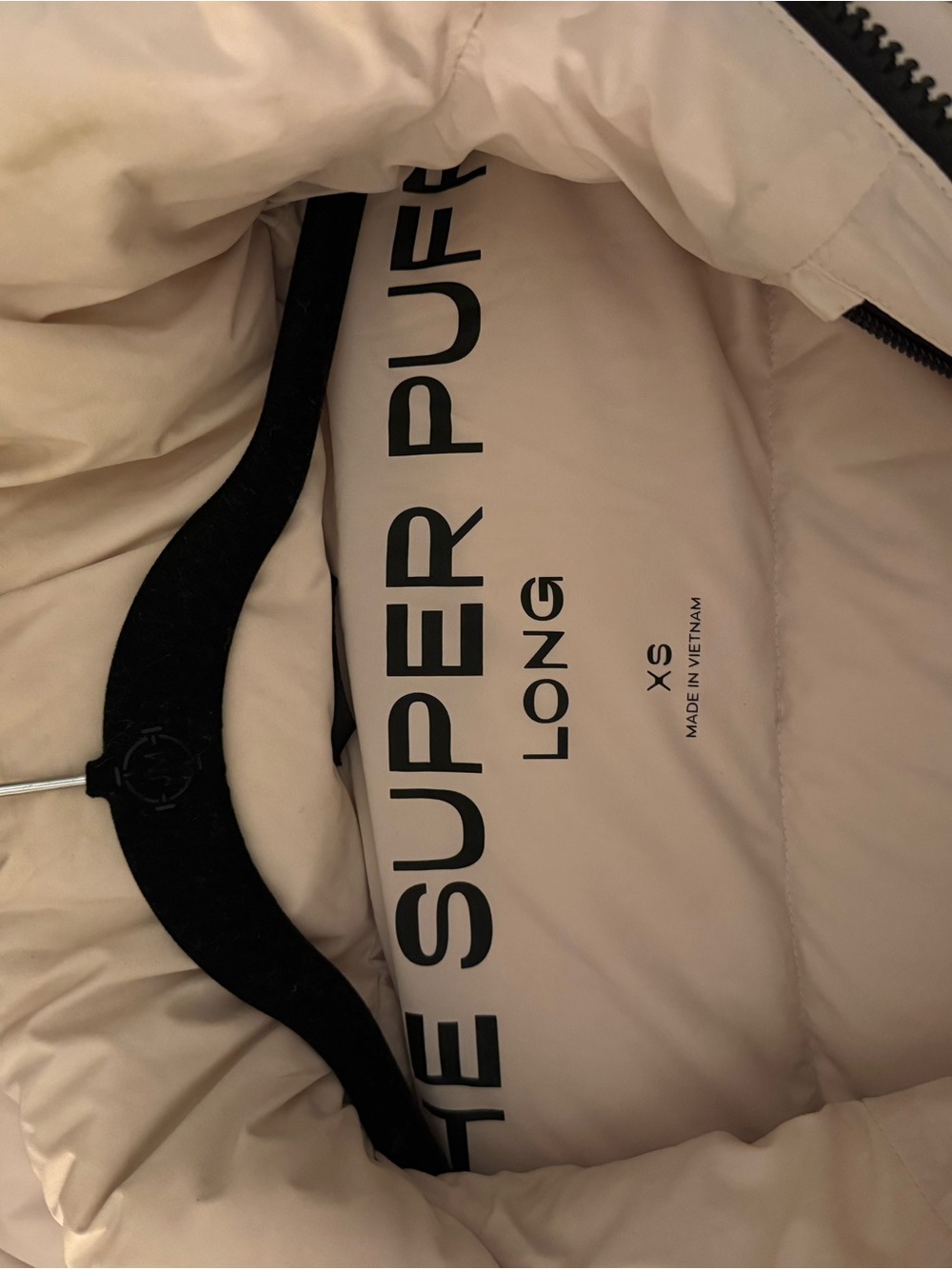 Aritzia Cream Long Super Puff - Picture 3 of 5